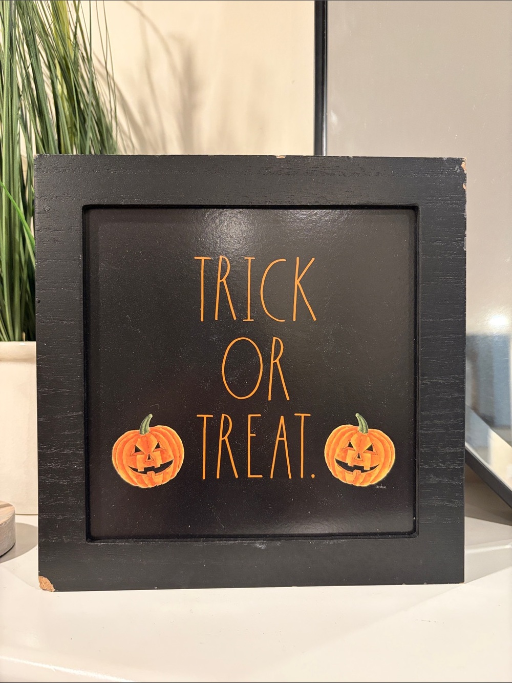 Rae Dunn "Trick or Treat" Halloween accent sign      home holiday holidays decor